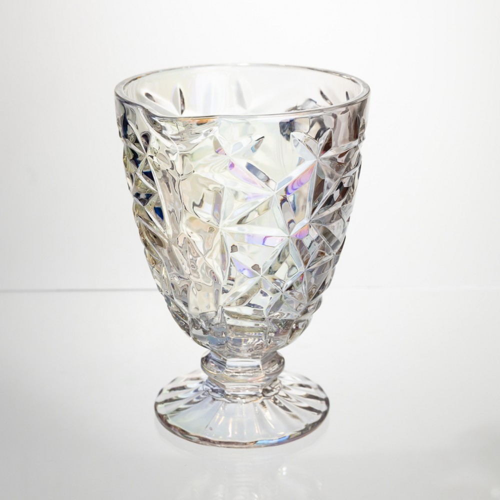 Кувшин стеклянный для компота 1.2 л ребристый фигурный графин для лимонада мохито сангрии напитков HP-19-171