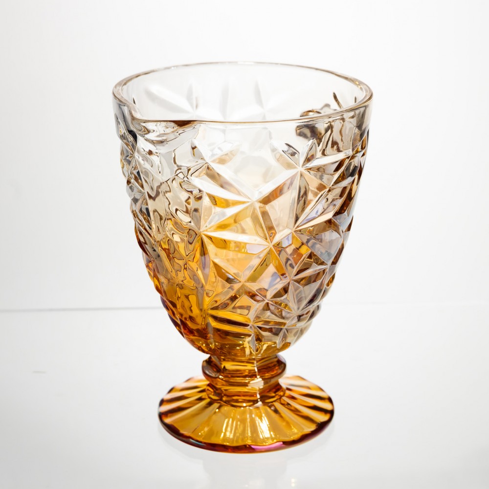 Кувшин стеклянный для компота 1.2 л ребристый фигурный Yiwu HP-19-187