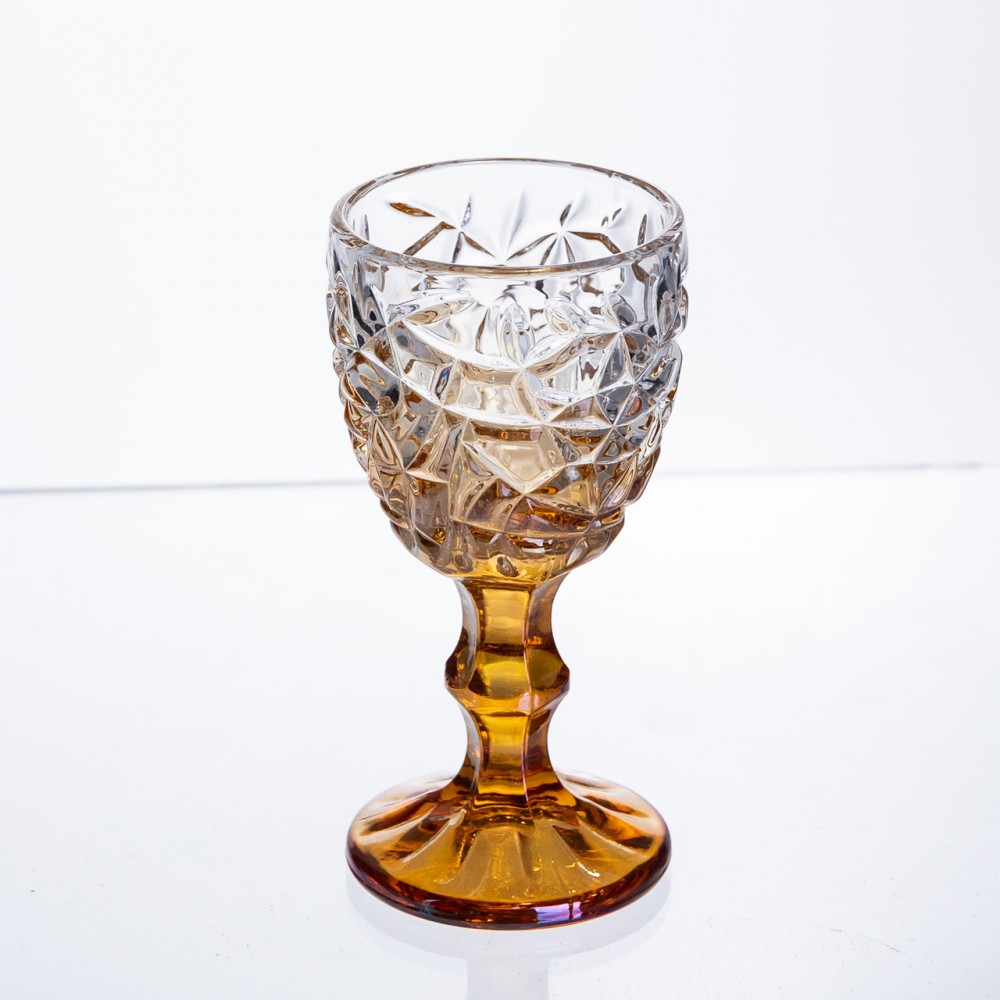 Набор рюмок на ножке 6 штук 50 мл для крепких напитков стеклянные Yiwu HP-19-194