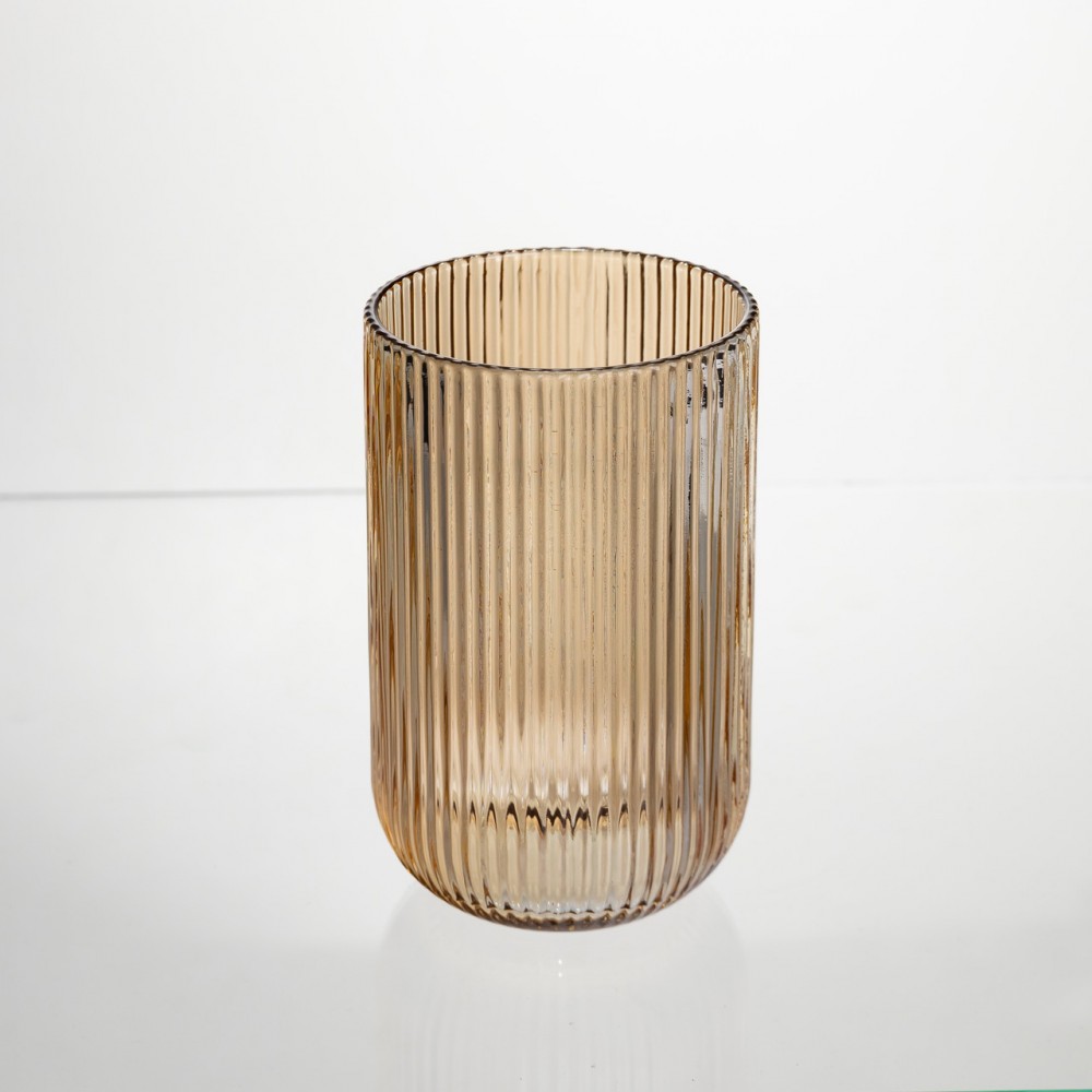 Набор стеклянных стаканов 6 штук 350 мл универсальных Коричневый Yiwu HP-19-197