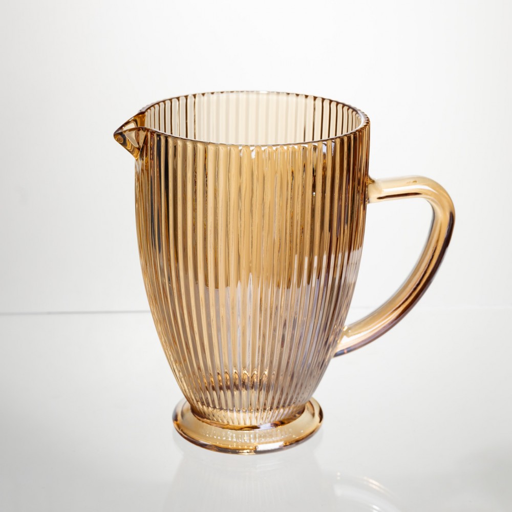 Кувшин стеклянный универсальный 1.2 л фигурный Коричневый Yiwu HP-19-202