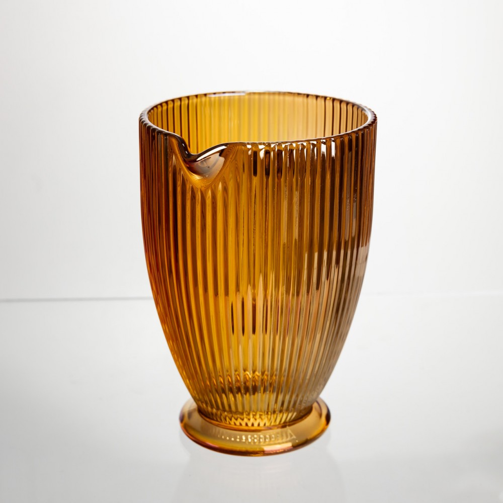 Кувшин стеклянный для напитков 1.2 л фигурный Янтарный HP-19-213