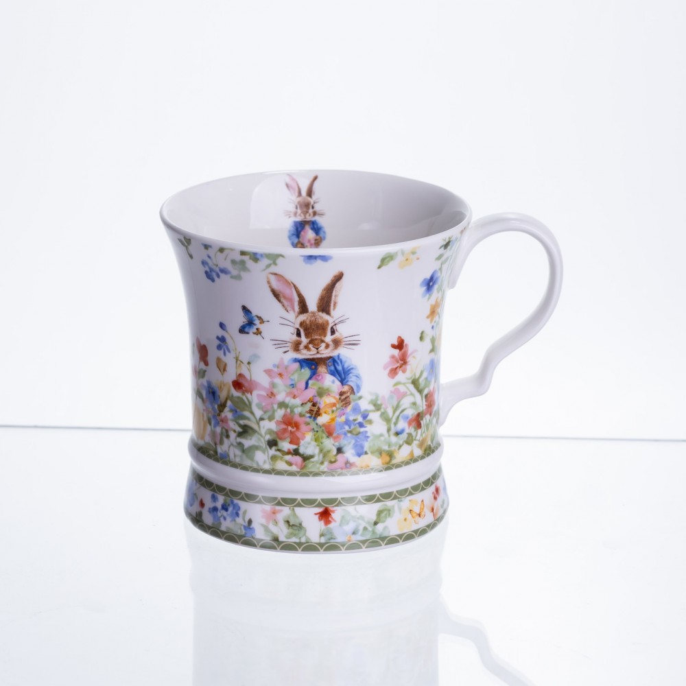 Чашка фарфоровая Garden Rabbits 300 мл в подарочной упаковке HP-7323-2