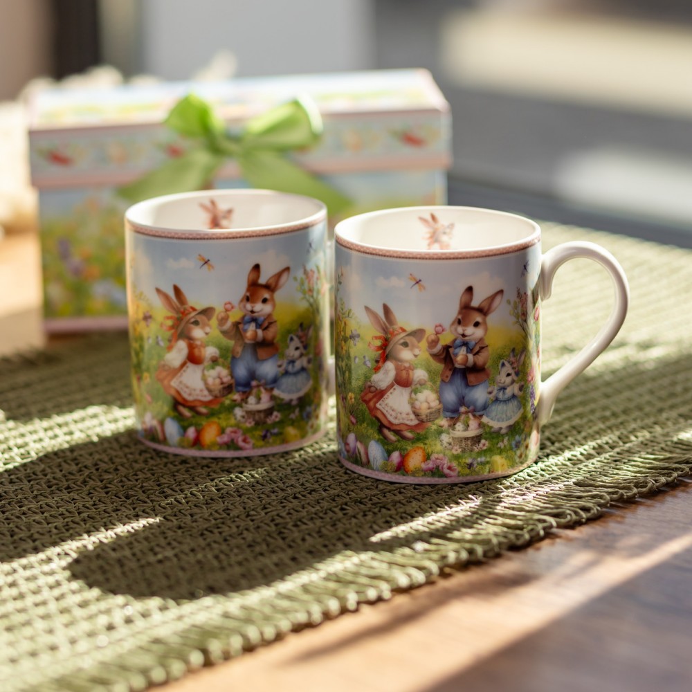 Набор чашек фарфоровых Rabbit Family 220 мл 2шт HP-7323-8
