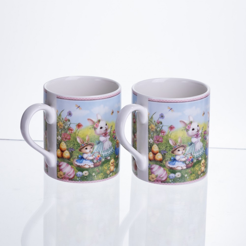 Набор чашек фарфоровых Rabbit Family 220 мл 2шт HP-7323-8