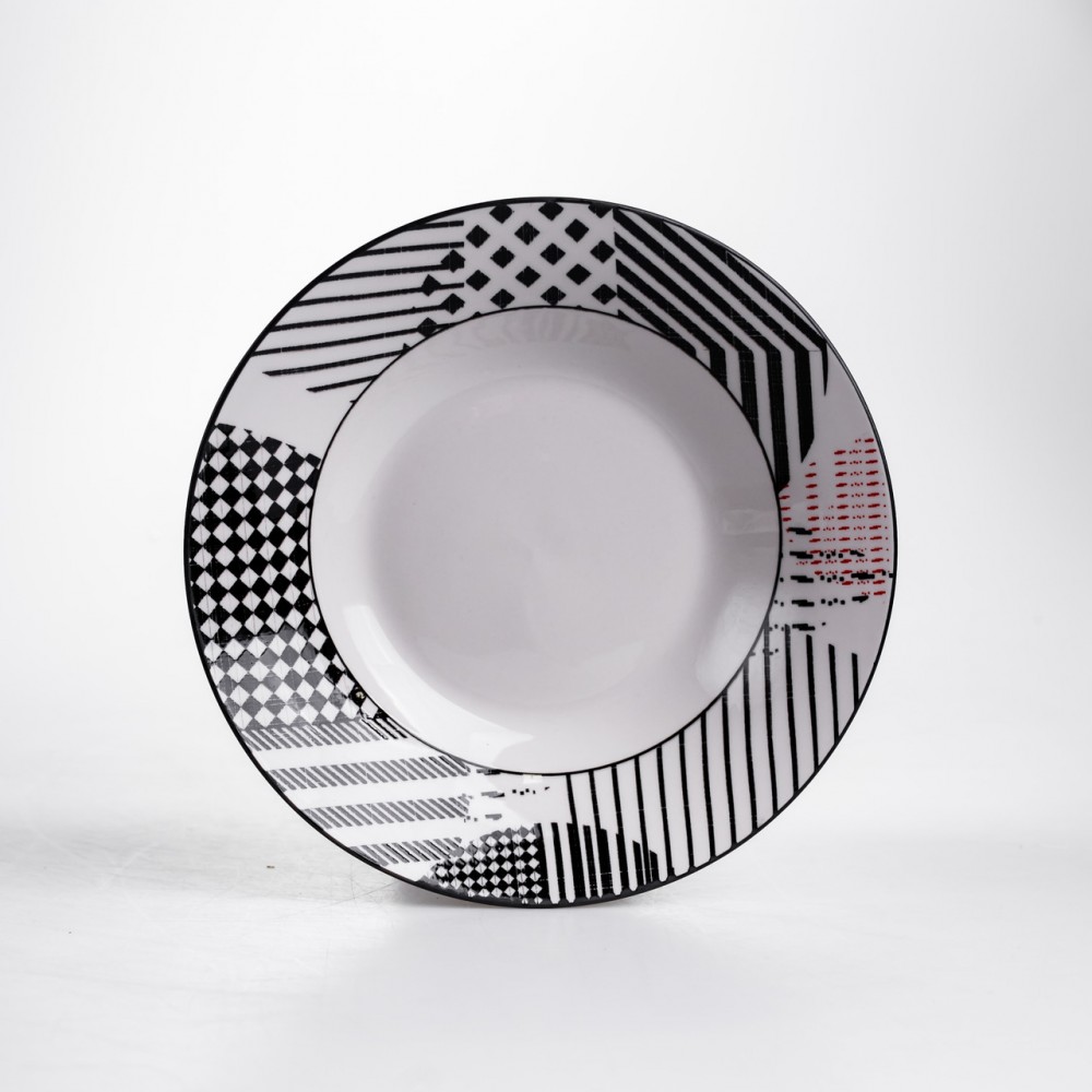 Столовый сервиз на 6 персон 18 предметов набор фарфоровых тарелок HP-HK-A3