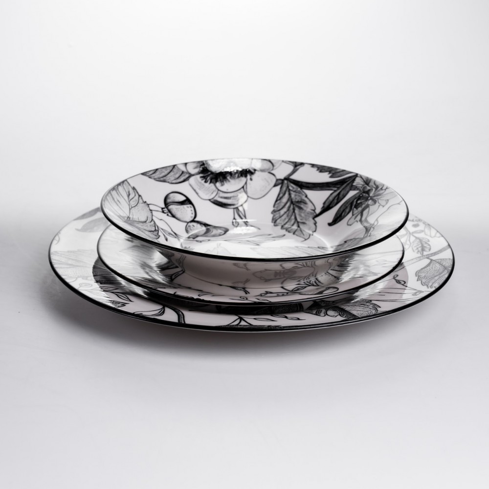 Столовый сервиз на 6 персон 18 предметов фарфоровый HP-HK-A4