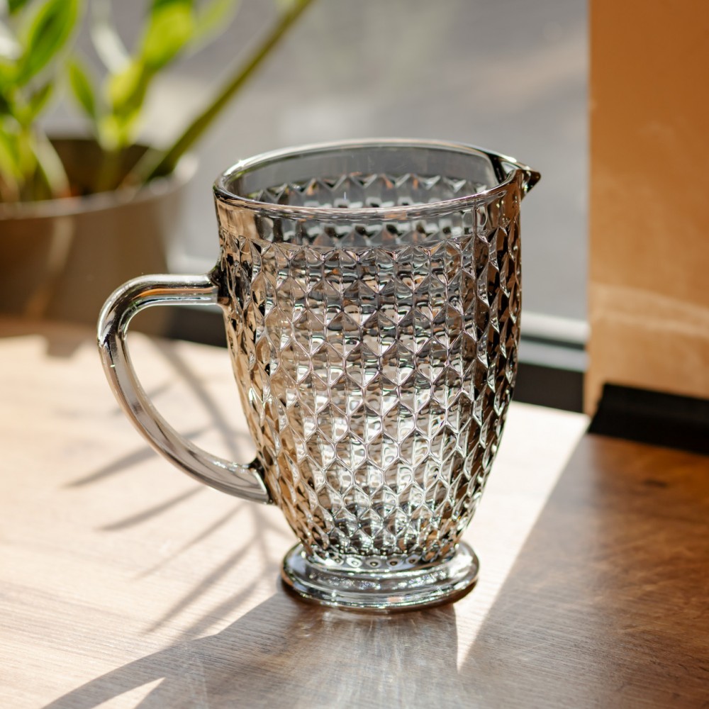 Кувшин для напитков стеклянный 1.2 л Серый HP-19-259