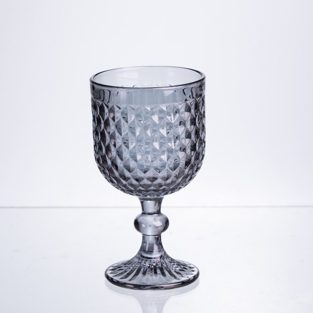 Набор бокалов для вина 6 штук по 300 мл серый HP-19-261