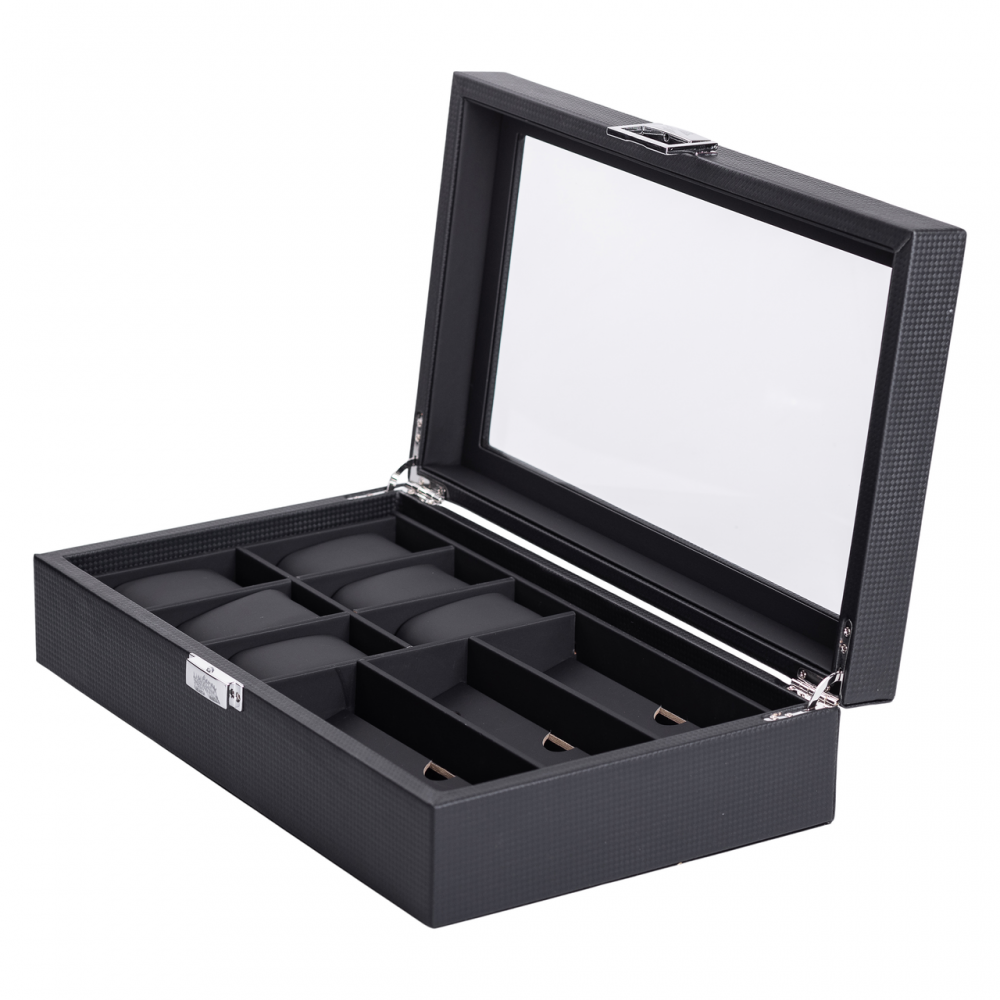 Шкатулка-футляр для часов и очков с накидным замком 35,5х21х9,5 см HP-5-9