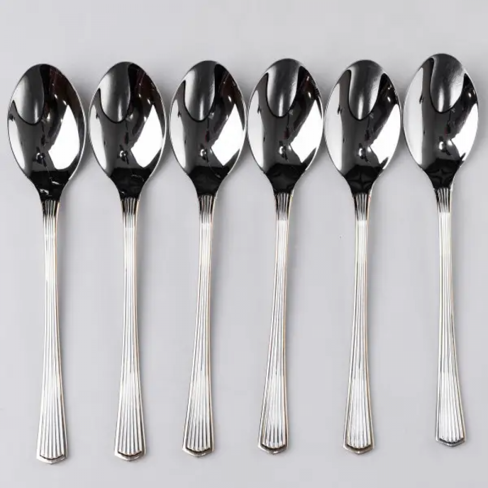 Набор столовых ложек 6 штук из нержавеющей стали ложки столовые посуда нержавейка питания HP-16978-01
