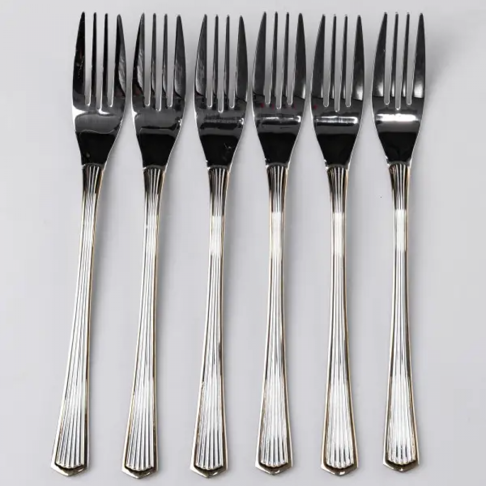 Набор столовых вилок 6 штук из нержавеющей стали 20.5 см вилки кухонные столовые приборы сервировки HP-16978-02