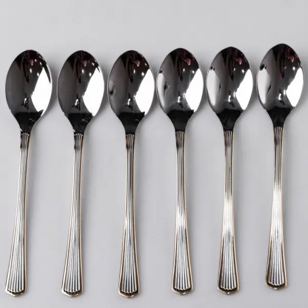 Набор чайных ложек 6 штук из нержавеющей стали 14.5 см ложки чайные посуда нержавейка десерт кофе