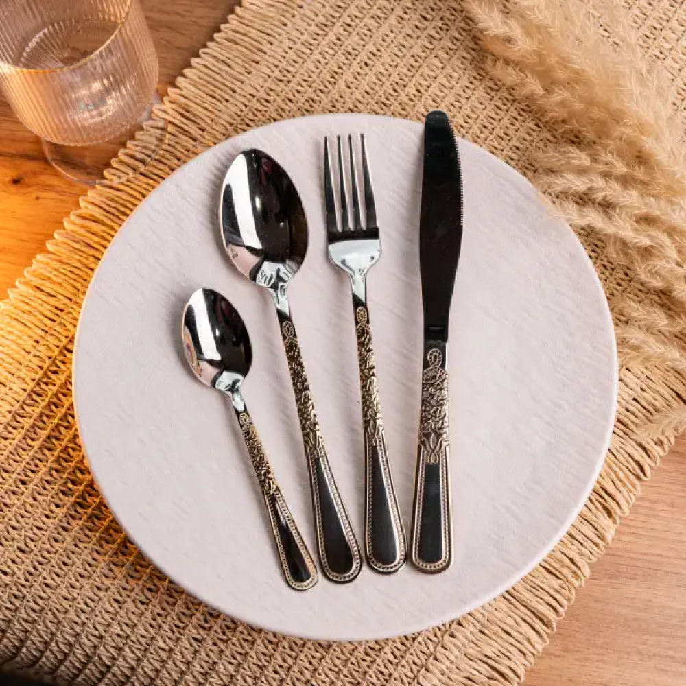 Набор столовых приборов из нержавеющей стали на 6 персон столовая ложка нож в подарочной упаковке HP-16978-24