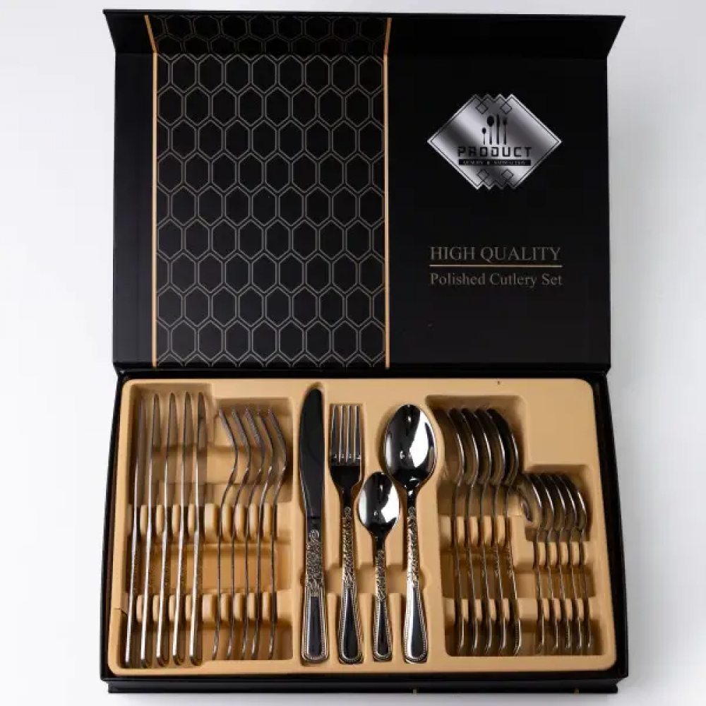 Набор столовых приборов из нержавеющей стали на 6 персон столовая ложка нож в подарочной упаковке HP-16978-24