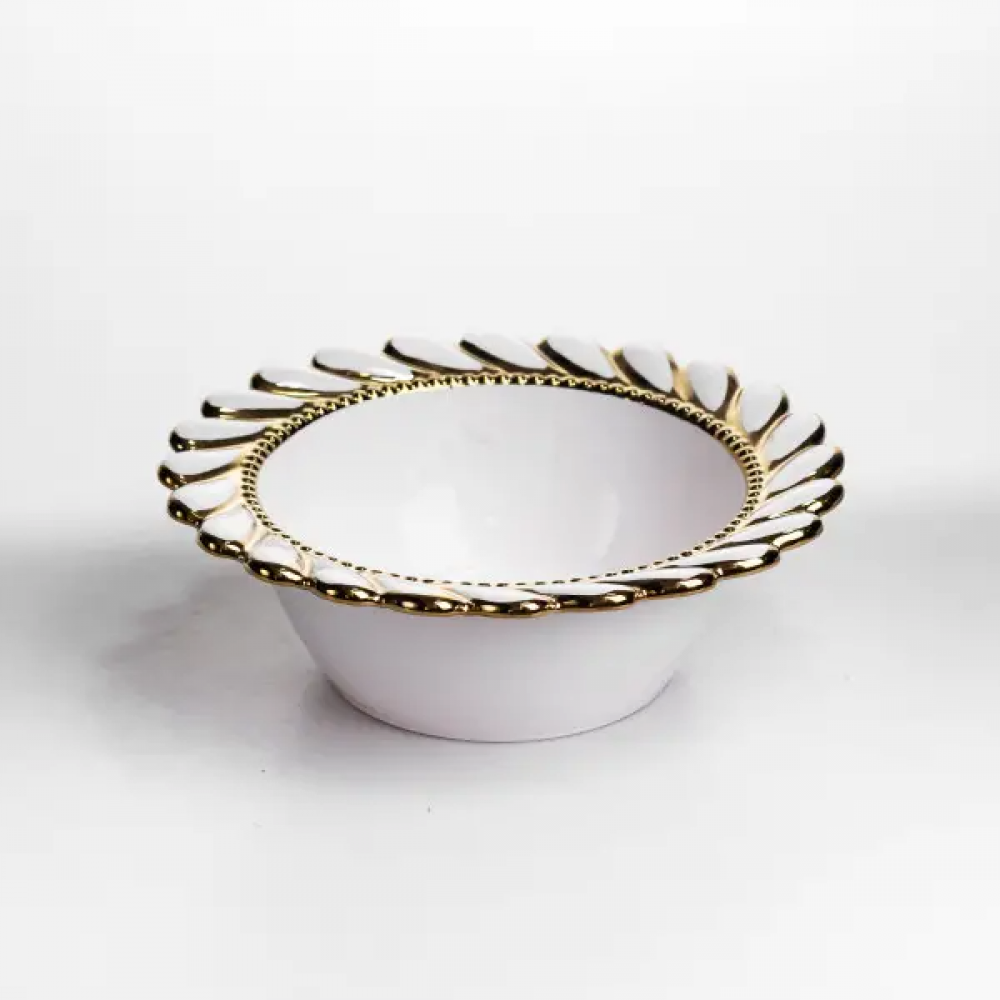 Тарелка глубокая Tiffany фарфоровая 20 см сервировочная ML2005