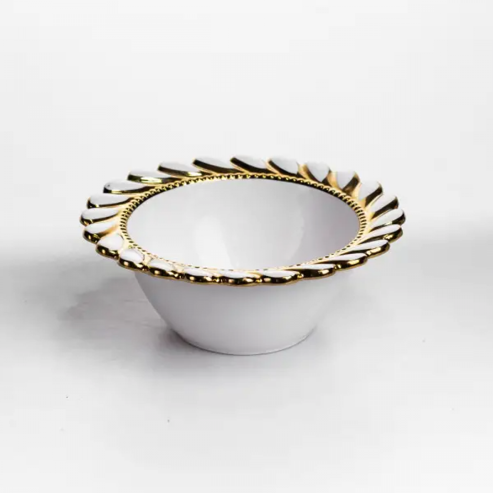 Тарелка глубокая Tiffany фарфоровая 25.5 см сервировочная ML2006