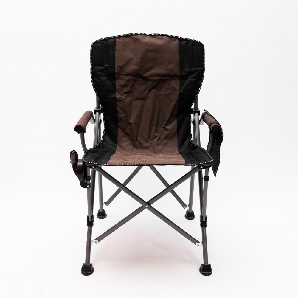 Кресло для рыбалки раскладное туристическое складное для отдыха на природу коричневое SJ-0019BR