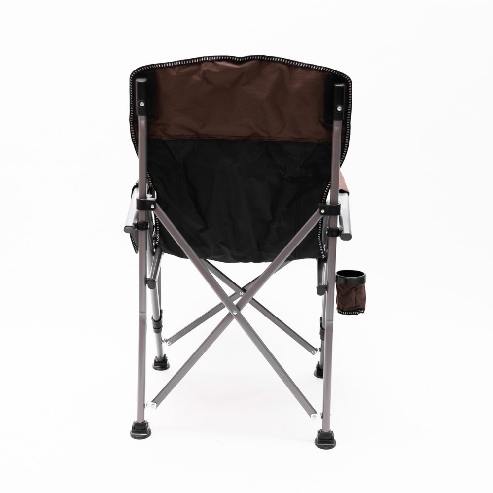 Кресло для рыбалки раскладное туристическое складное для отдыха на природу коричневое SJ-0019BR