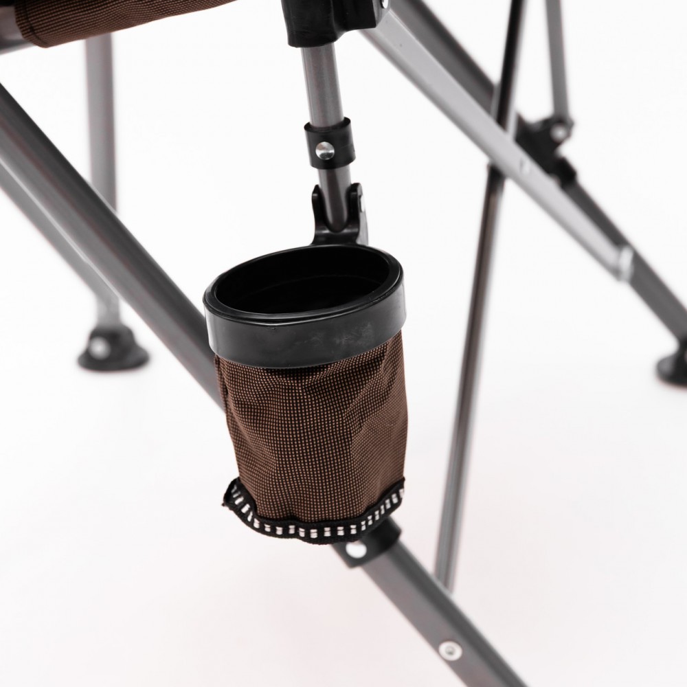 Кресло для рыбалки раскладное туристическое складное для отдыха на природу коричневое SJ-0019BR