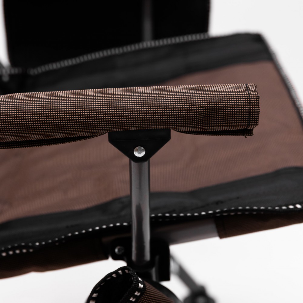 Кресло для рыбалки раскладное туристическое складное для отдыха на природу коричневое SJ-0019BR