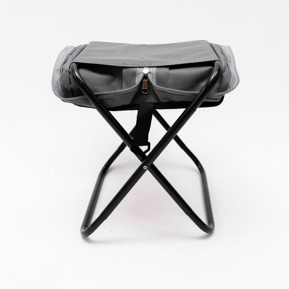 Стул туристический раскладной с чехлом 33х26х33 см стульчик походный табурет для кемпинга SJ-0131