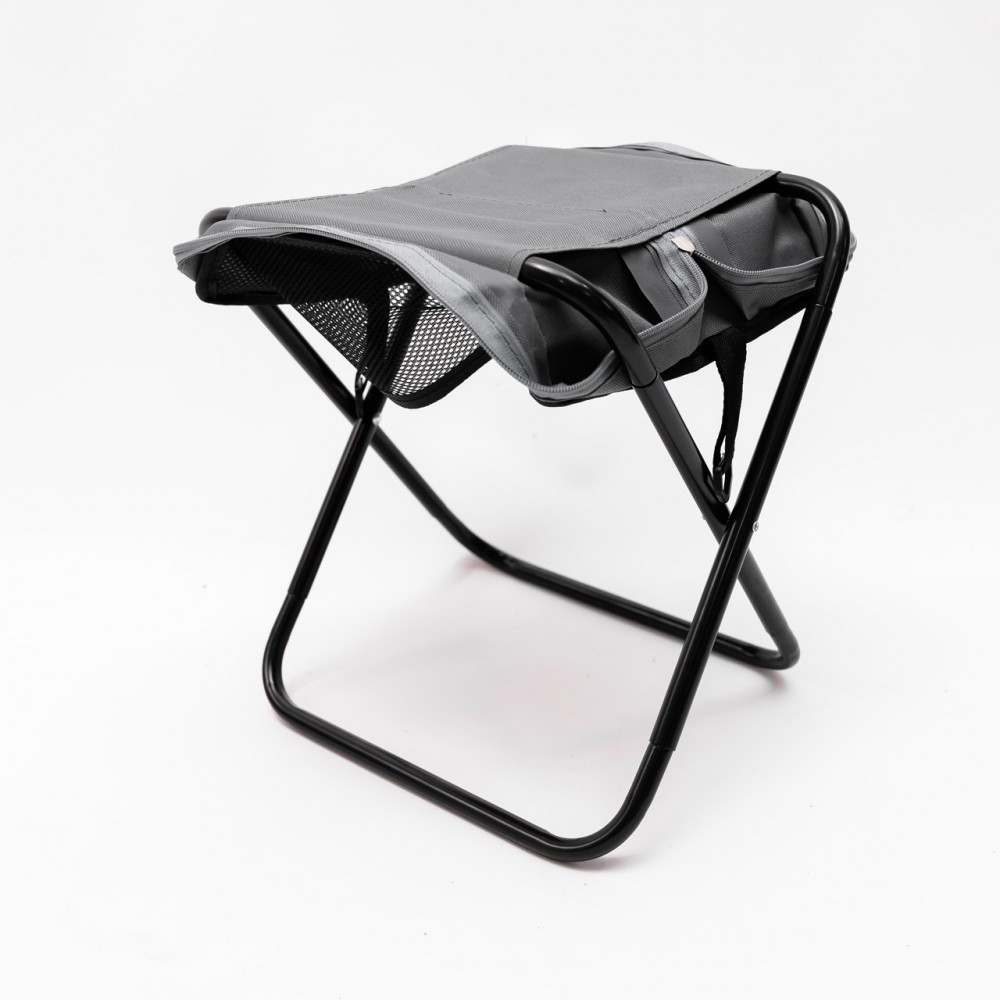 Стул туристический раскладной с чехлом 33х26х33 см стульчик походный табурет для кемпинга SJ-0131