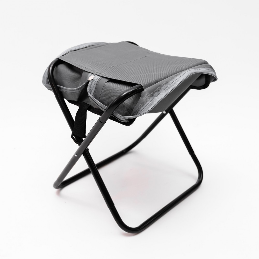 Стул туристический раскладной с чехлом 33х26х33 см стульчик походный табурет для кемпинга SJ-0131