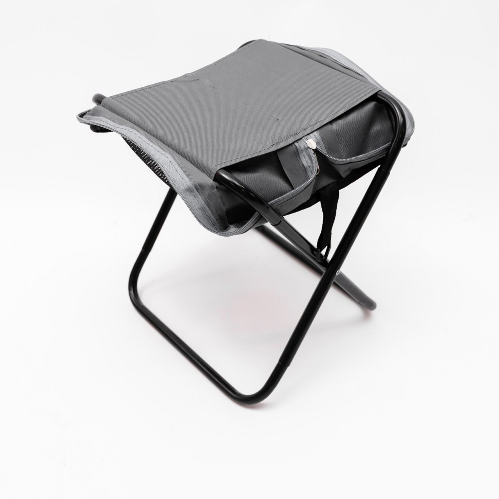 Стул туристический раскладной с чехлом 33х26х33 см стульчик походный табурет для кемпинга SJ-0131