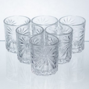 Набір чарок для віскі Shot glass 6 штук по 75 мл HP-17-34