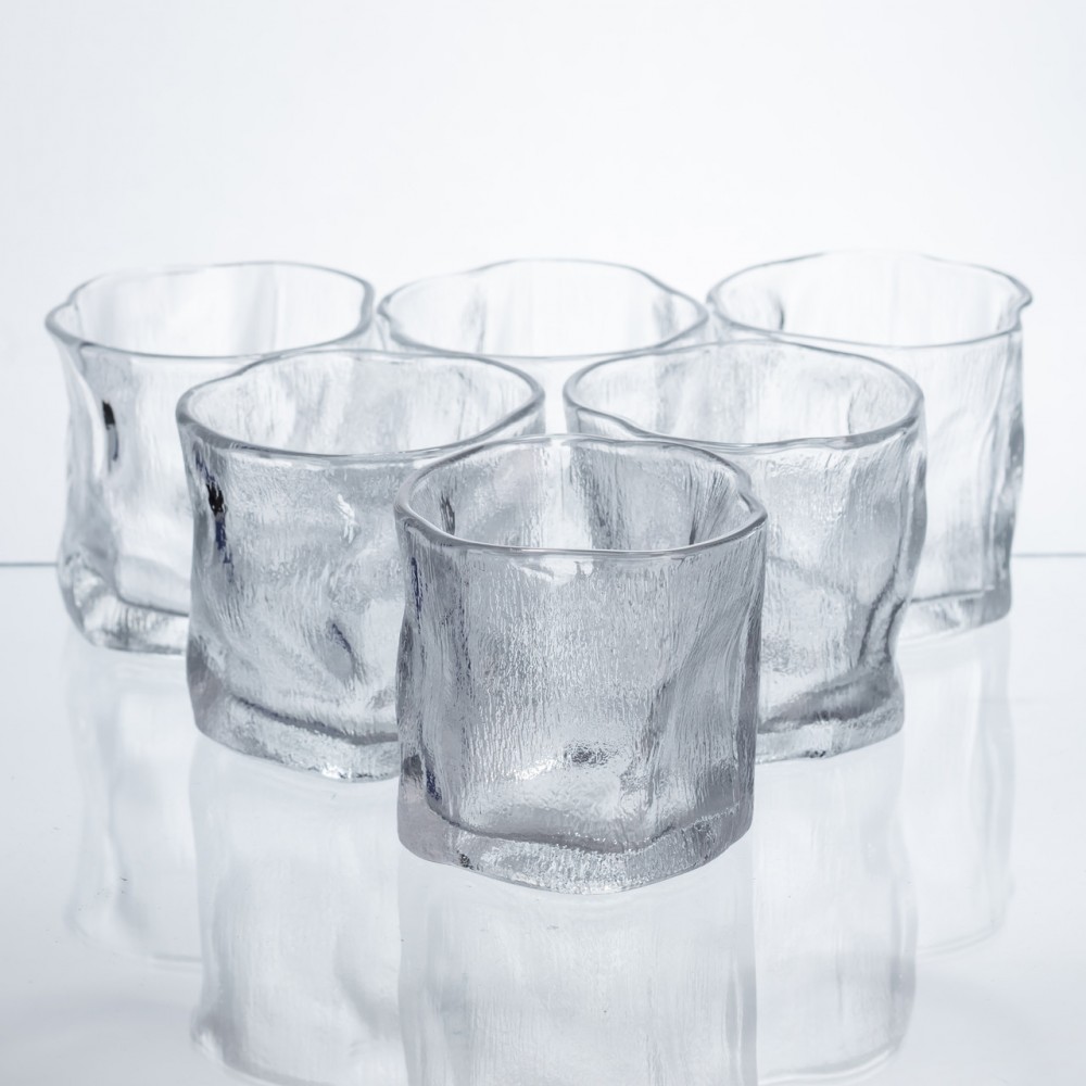 Набір склянок для напоїв Glacier Set 6 штук по 236 мл скляні HP-17-65