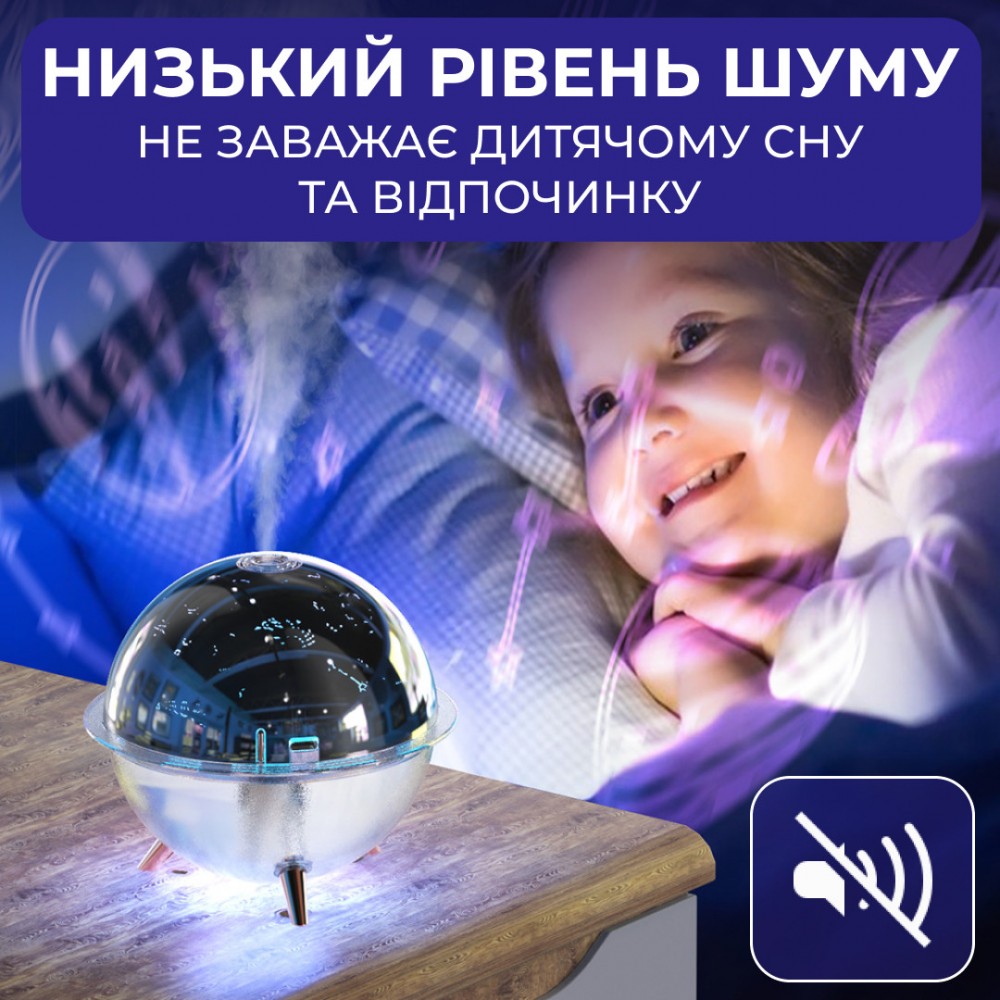 Увлажнитель воздуха-ночник с проекцией 260 мл, море