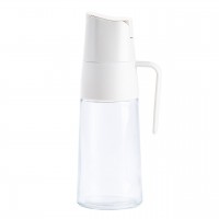 Бутылка дозатор для масла и уксуса 600 мл с носиком бежевая