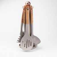 Набор кухонных принадлежностей 6 штук с подставкой