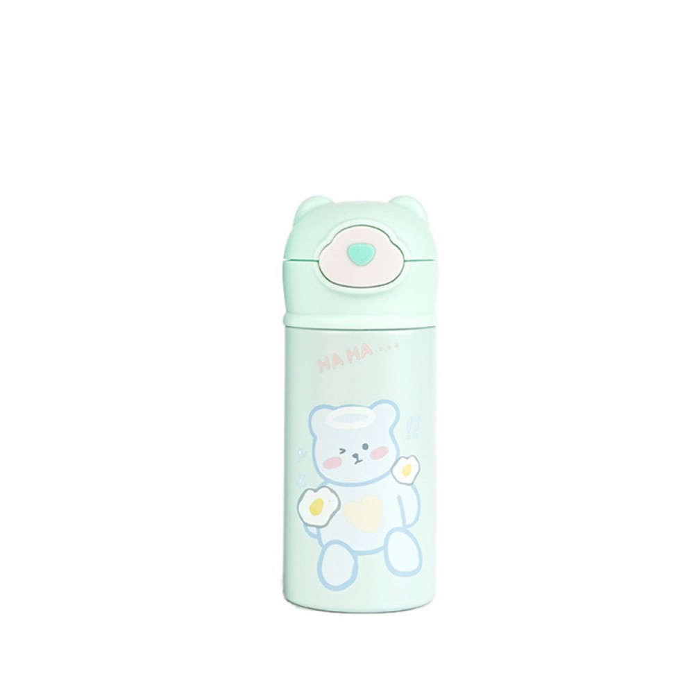 Термос детский Beizhiming Vacuum Cup 300ml термос с поилкой термос с трубочкой для детей Мятный