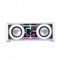 Колонка портативная V8 BT/TF/USB/TWS 10 вт белая