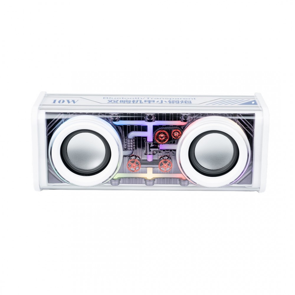 Колонка портативна V8 BT/TF/USB/TWS 10 Вт біла