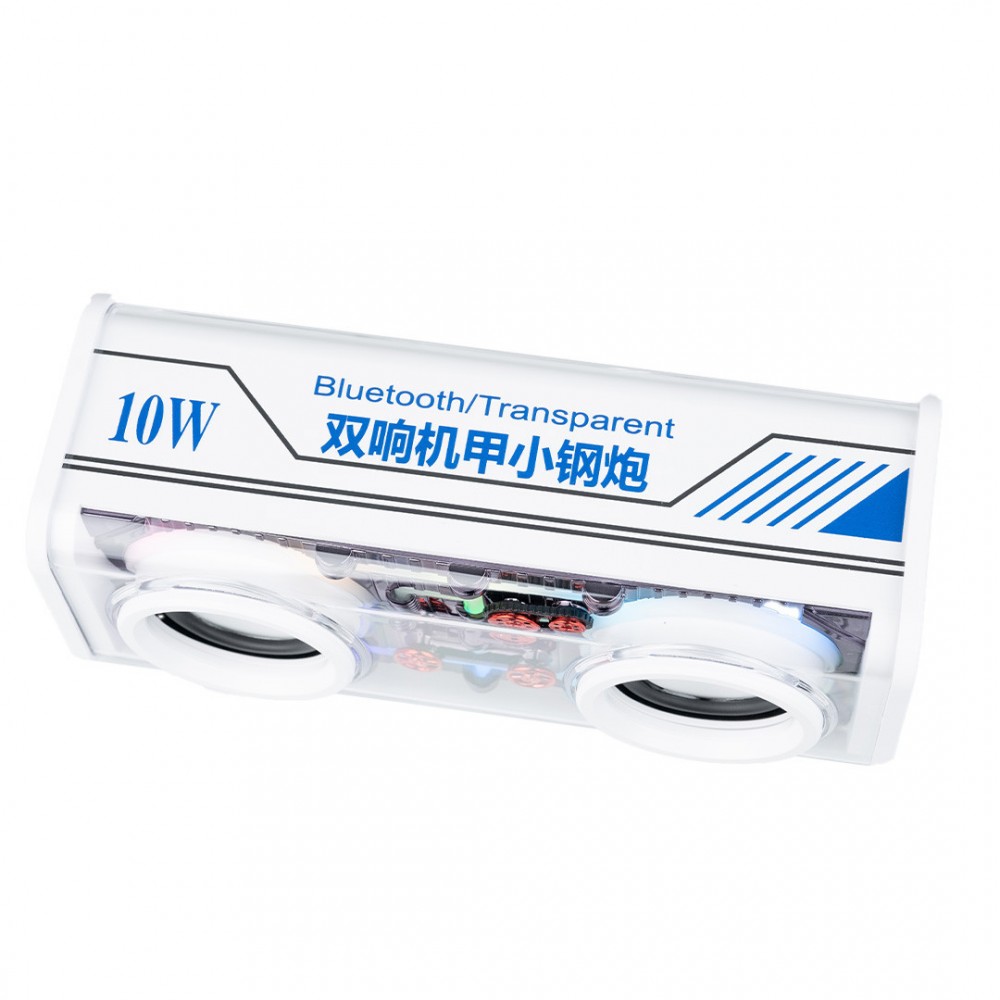 Колонка портативна V8 BT/TF/USB/TWS 10 Вт біла