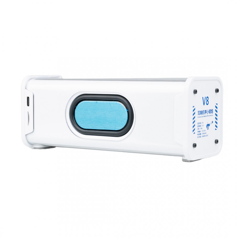 Колонка портативна V8 BT/TF/USB/TWS 10 Вт біла