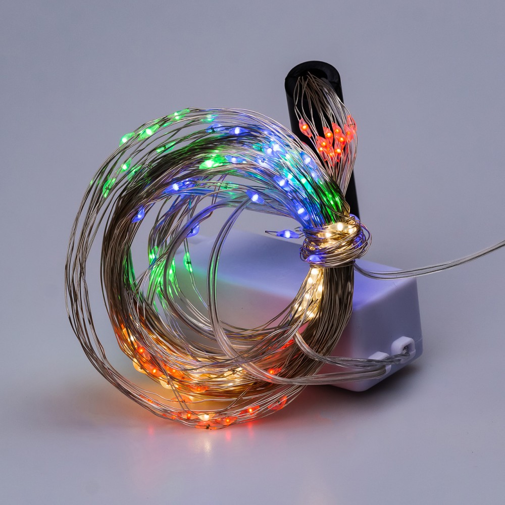 Гирлянда светодиодная конский хвост GarlandoPro 200LED Роса 2м 10 линий