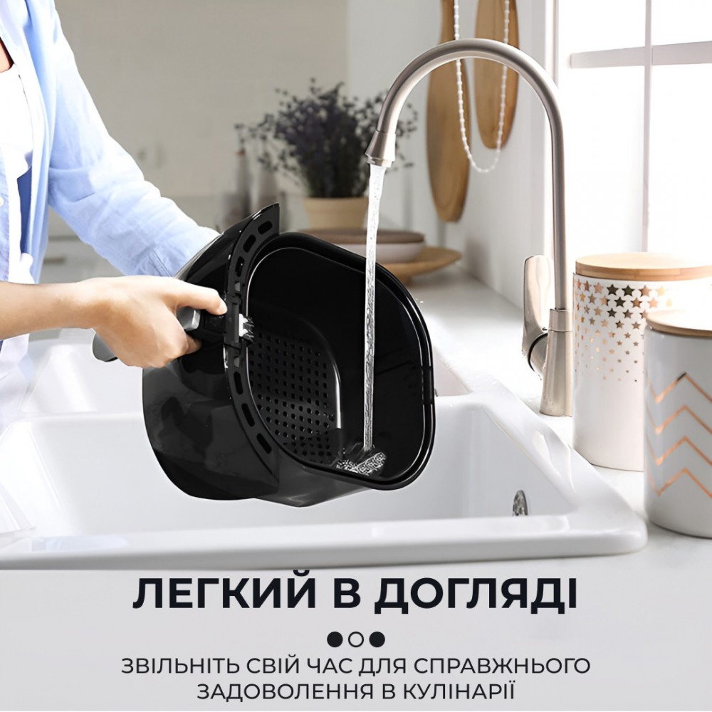 Аэрофритюрница Sokany SK-ZG-8028 на 5л, 1400 Вт черная