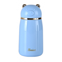 Термос із нержавіючої сталі з ремінцем 380 мл Блакитний