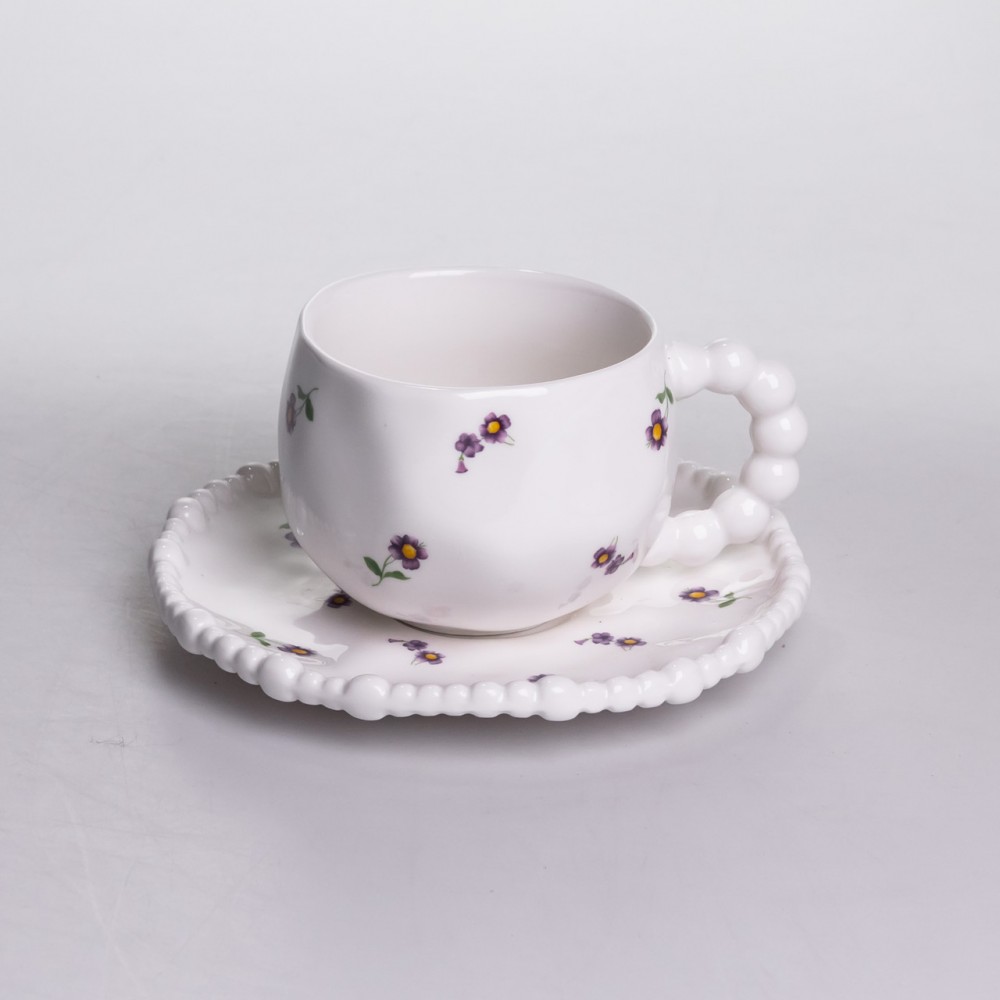 Столовый набор посуды тарелок и чашек 32 предмета на 6 персон Pearl фарфоровый YY78-4A