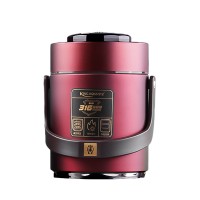 Термос для еды с 2 контейнерами из нержавеющей стали на 1.5 литра красный