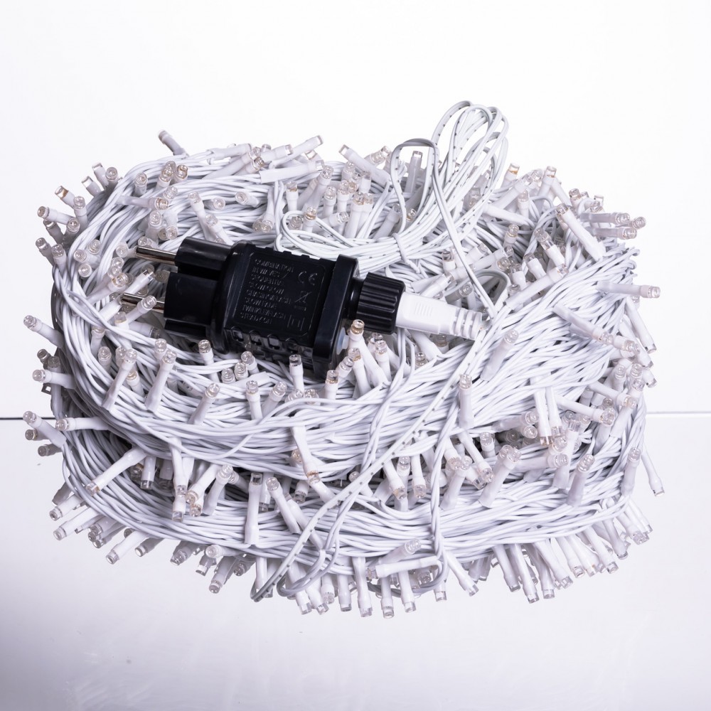 Гирлянда Рождественская фея уличная 100 м 1000 LED белый провод Синий CF1000L100MWBL