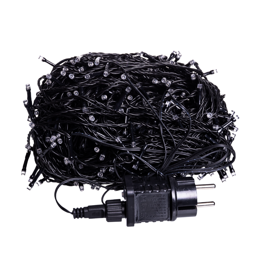 Гирлянда Рождественская фея уличная 50 (м) 500 LED черный провод Синий CF500L50MBBL