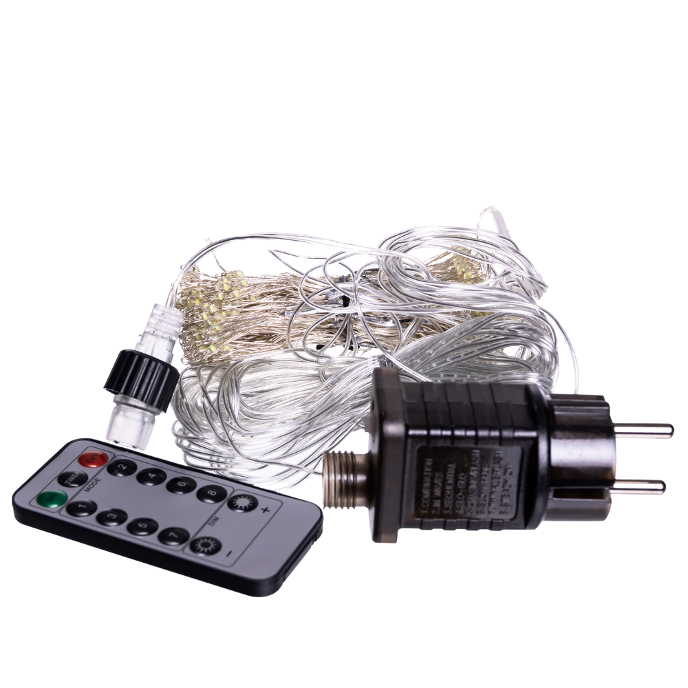 Новорічна гірлянда Хвойна лапа 3х2 м 400 LED  Біле світло D400LED2MW