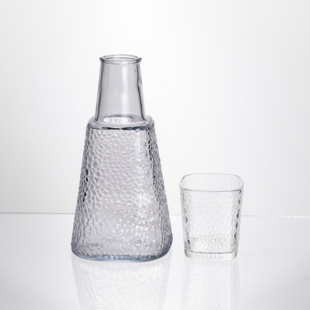 Глечик 1 літр зі склянкою 1 шт по 200 мл Прозорий HP-19-PYF-3