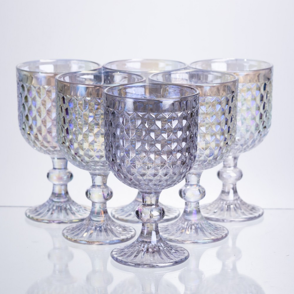 Набор бокалов для вина 6 штук по 300 мл rainbow HP-19-253