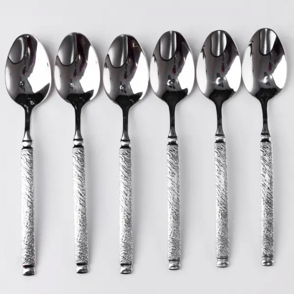 Набор столовых ложек 6 штук из нержавеющей стали 21 см ложки кухонные приборы столовые сервировки посуды HP-16978-10